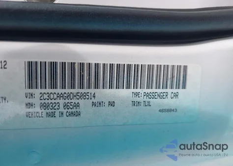 2013 Chrysler 300 Motown from USA, damaged, VIN 2C3CCAAG0DH508514